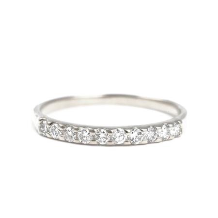 ふるさと納税 ピンキー　エタニティリング　0.18CT　Ｒ3996DI-P　プラチナ　【サイズ：1号〜9号（0.5号刻み対応可）】ピンキーリング 指輪 リ.. 山梨県富士川町の画像
