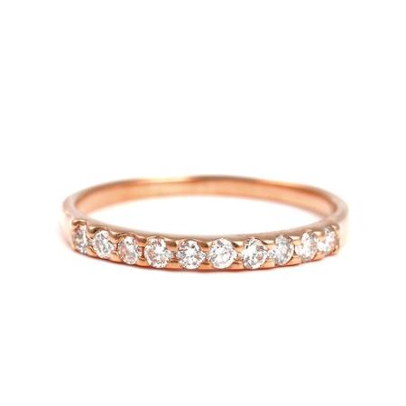ふるさと納税 ピンキー　エタニティリング　0.18CT　Ｒ3996DI-R　ピンクゴールド【サイズ：1号〜9号（0.5号刻み対応可）】ピンキーリング 指輪.. 山梨県富士川町の画像