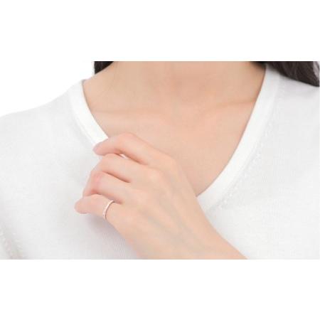 ふるさと納税 ピンキー　エタニティリング　0.18CT　Ｒ3996DI-R　ピンクゴールド【サイズ：1号〜9号（0.5号刻み対応可）】ピンキーリング 指輪.. 山梨県富士川町の画像