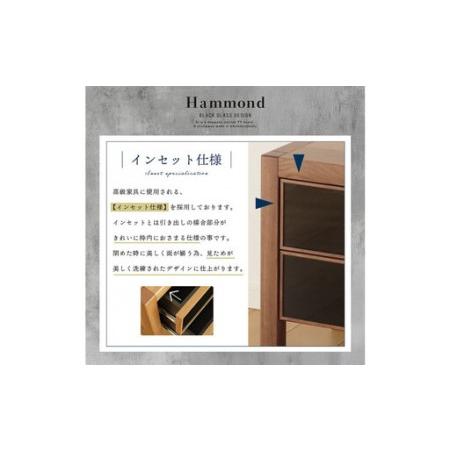 ふるさと納税 プッシュ開閉 サイドチェスト 幅44cm ウォールナット 国産 日本製 大川家具 完成品 天然木 木製 無垢 ナイトテーブル ブラウン 福岡県大川市_3