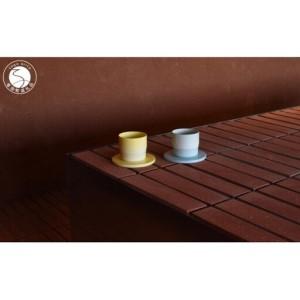 ふるさと納税 1616/ S&amp;B Espresso Cup &amp; Coaster Light Blue / Light Yellow 2色セット[1616/arita japan]有田焼 ショルテン&バーイ.. 佐賀県有田町