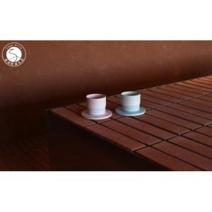 ふるさと納税 1616/ S&amp;B Espresso Cup &amp; Coaster Light Blue / Light Pink 2色セット[1616/arita japan]有田焼 ショルテン&バーイン.. 佐賀県有田町