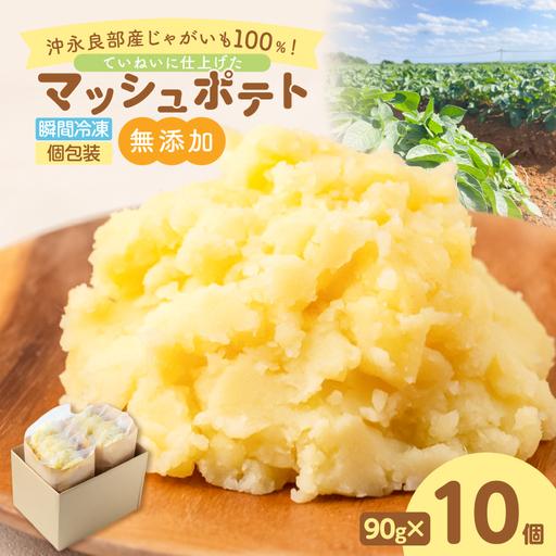 ふるさと納税 沖永良部産 じゃがいも 100%!ていねいに仕上げた 無添加 マッシュポテト 90g×10個 W071-001-01 離乳食 介護食 鹿児島県和泊町