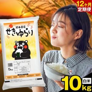 ふるさと納税 [12ヶ月定期便]米 南関町 せきゆらり 白米 10kg[お申込み翌月から出荷]熊本県産 国産 白米 こめ コメ 10キロ 熊本県南関町