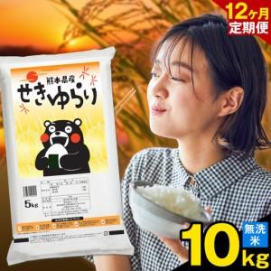 ふるさと納税 [12ヶ月定期便]米 南関町 せきゆらり 無洗米 10kg[お申込み翌月から出荷]熊本県産 国産 無洗米 こめ コメ 10キロ 熊本県南関町