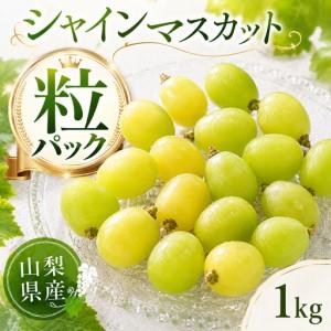 ふるさと納税 シャインマスカット粒 1.0kg以上(500g以上×2)ご家庭用 山梨県産 山梨県甲州市 産地直送[2026年発送](ORJ)A09-805 シャ.. 山梨県甲州市