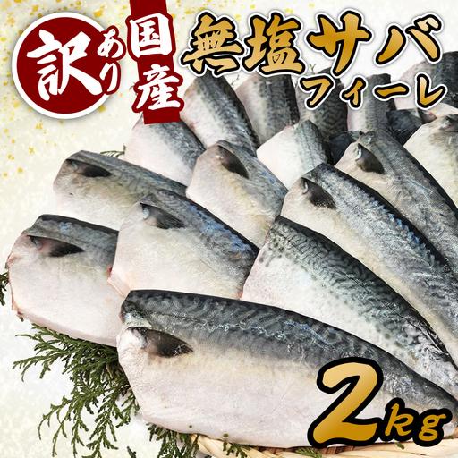 ふるさと納税 訳あり 無塩サバ フィレ 2kg さば 鯖 三重県南伊勢町