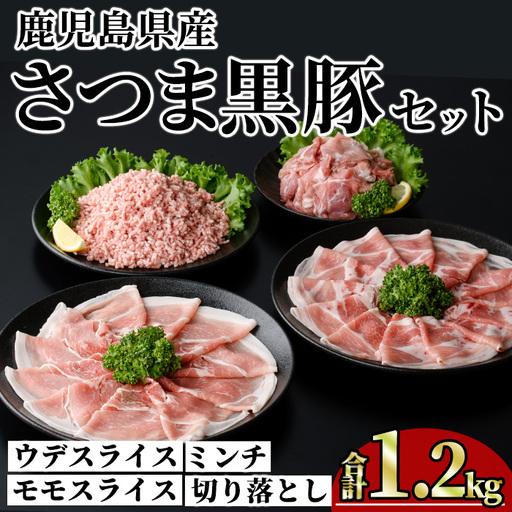 ふるさと納税 鹿児島県産 さつま黒豚 モリモリ おためし パック (合計1.2kg) [KNOT]A1035 鹿児島県曽於市