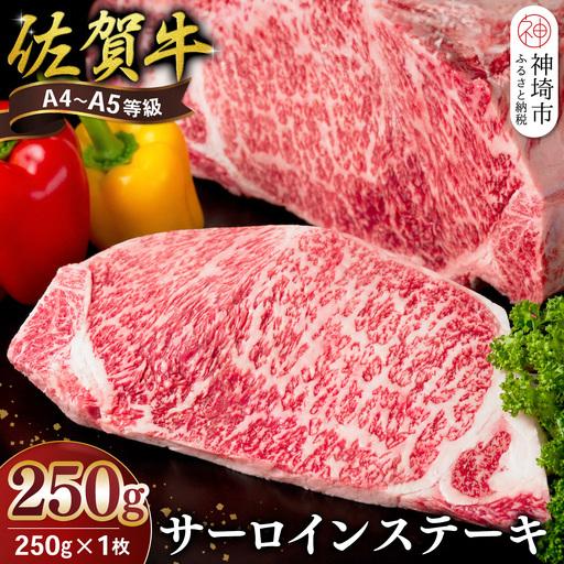 ふるさと納税 佐賀牛 サーロインステーキ 250g×1枚 K030145 佐賀県基山町