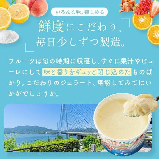 ふるさと納税 【お中元差し上げ物】しまなみ・瀬戸田の原料品がたっぷり！ジェラート8個 広島県尾道市