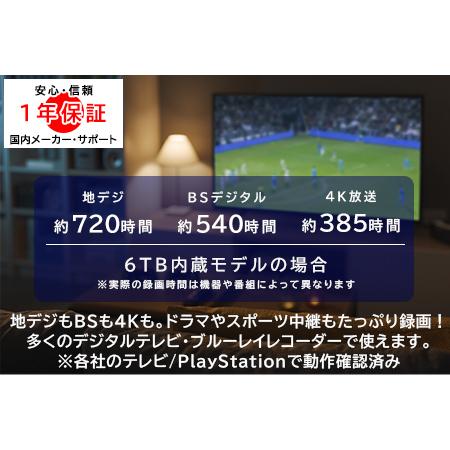 ふるさと納税 【115-01】ロジテック HDD 6TB USB3.1(Gen1) / USB3.0 国産 TV録画 省エネ静音 外付け ハードディスク【LHD-EN60U3WSWH】 長野県伊那市_1