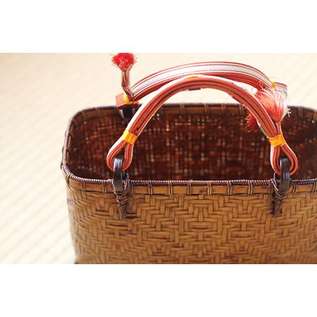 【新品同様 / 希少】 ふるさと納税 竹細工　竹編み手さげバッグ（小） 福島県磐梯町 【QG3748934420】(132000円)