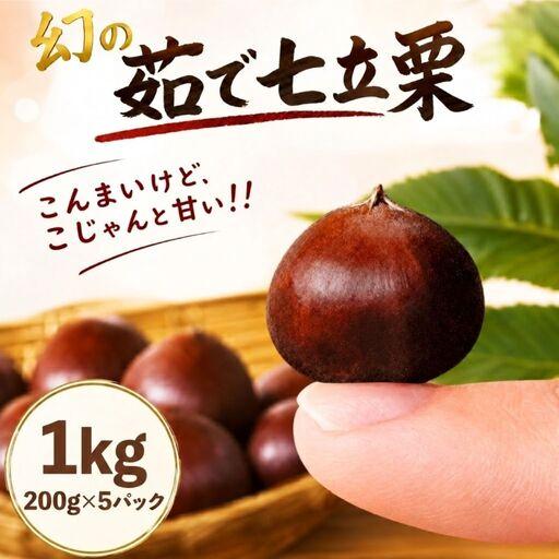 ふるさと納税 茹で栗 1kg 200g×5パック 冷凍 [1314-4] 高知県黒潮町