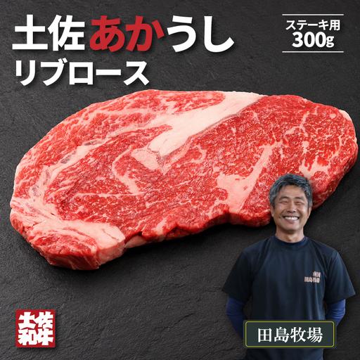 ふるさと納税 土佐 あかうし 赤牛 赤身 リブロース ステーキ用 300g | あか牛 牛肉 希少 ブランド 国産 ギフト 冷凍 贈答 高知県 南国市 高知県南国市