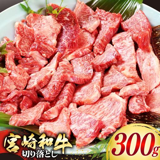 ふるさと納税 牛肉 宮崎和牛 切り落とし 焼肉 300g 宮崎県日向市