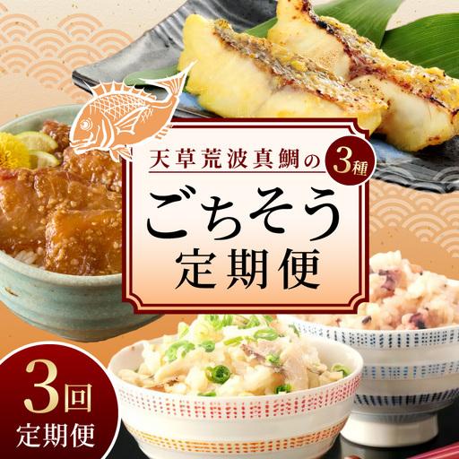 ふるさと納税 S006-T03_[定期便3回]天草荒波真鯛の3種ごちそう定期便 熊本県天草市