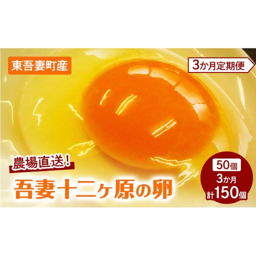 ふるさと納税 卵吾妻十二ヶ原の卵堀田養鶏場卵[50個][定期便3ヶ月] 群馬県東吾妻町