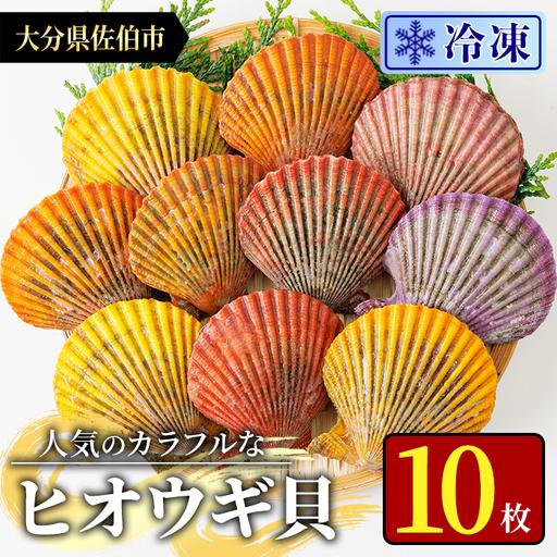 ふるさと納税 冷凍 ヒオウギ貝 (計10枚) 魚介 貝 ヒオウギ貝 ひおうぎ貝 酒蒸し 網焼き バター焼き バーベキュー 獲れたて 海の直売所 大分県 佐.. 大分県佐伯市