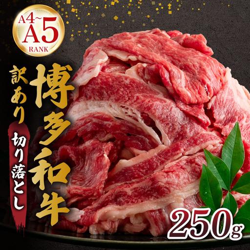 ふるさと納税 [訳あり][A4〜A5ランク]博多和牛 切り落とし 250g 福岡県那珂川市