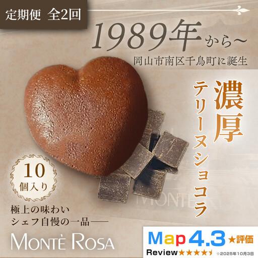 ふるさと納税 [定期便・全2回]モンテローザ テリーヌショコラ(10個セット)×2回|バレンタイン ギフト 洋菓子 焼き菓子 濃厚ショコラス.. 岡山県岡山市