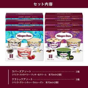 ふるさと納税 ハーゲンダッツ『アソートボックス6箱』 アイス アイスクリーム スイーツ 北海道_H0016-124 北海道浜中町の画像
