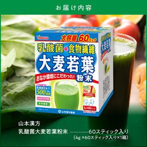 ふるさと納税 【乳酸菌プラス】山本漢方の大麦若葉粉末(60スティック入り)[027Y05]　個包装青汁 無添加青汁 セット青汁 乳酸菌青汁  愛知県小牧市｜furunavi｜05