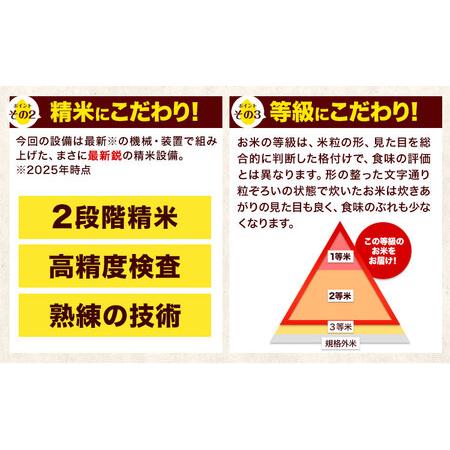 ふるさと納税 【3ヶ月定期便】令和7年産 白米  ひのひかり 定期便 10kg(5kg×2袋)《お申し込みの翌月から出荷》 熊本県御船町の画像