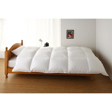 ふるさと納税 [シングル]羽毛掛けふとん KING(キング) 150cm×210cm 羽毛布団 山梨県富士河口湖町