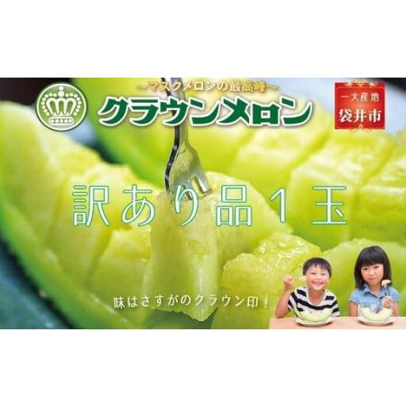 ふるさと納税 訳あり クラウンメロン 低廉 1玉入 静岡県袋井市