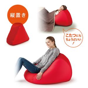 ふるさと納税 MOGU 三角フィットソファ BE（ベージュ）【離島 配送不可】 兵庫県三木市の画像