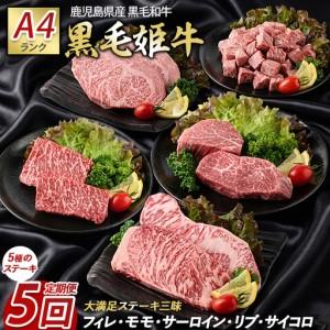 ふるさと納税 全5回定期便 大満足 ステーキ三昧 定期便 Meat you IBZ029-001 牛肉 鹿児島県指宿市