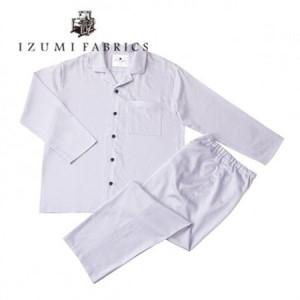 ふるさと納税 【サイズ:XL(男女兼用)】パジャマ　抗菌防臭やわらか超長綿使用　色:シルバースカイ【1212739】 大阪府和泉市の画像