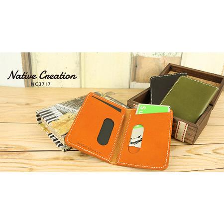 ふるさと納税　Native　Creation　栃木レザー　パス・カードケース　NC3717　全8色　奈良県大和郡山市