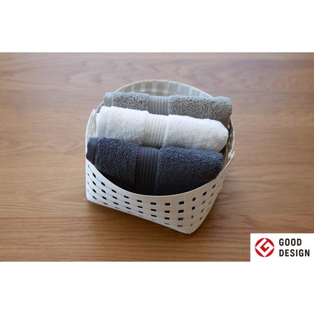 ふるさと納税 暮らしを豊かにするシンプルで美しいかご S2 ホワイト 岩手県奥州市産 バンドシー Bandc [AR008] 岩手県奥州市の画像