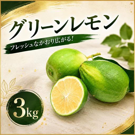 ふるさと納税 家庭用グリーンレモン 3kg レモン 高知県宿毛市