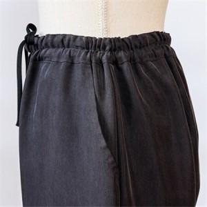 ふるさと納税 シルクパンツ　炭黒　丹後シルク　肌にやさしいシルク100%　京都府与謝野町より　【高島屋選定品】_装飾品・工芸品 女性・レディ.. 京都府与謝野町の画像