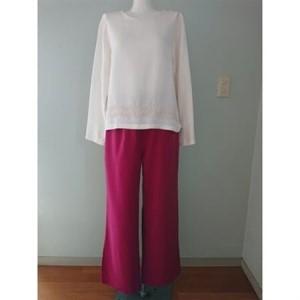 ふるさと納税 シルクパンツ　ピンク　丹後シルク_装飾品・工芸品 女性・レディース 洋服   装飾品・工芸品  洋服 _【1128226】 京都府与謝野町の画像