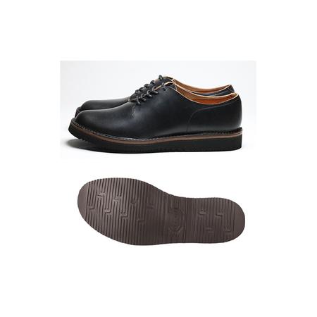 ふるさと納税　KOTOKA紳士靴　一枚革ダービー　ブラック　25.0cm　KTO2002　奈良県大和郡山市