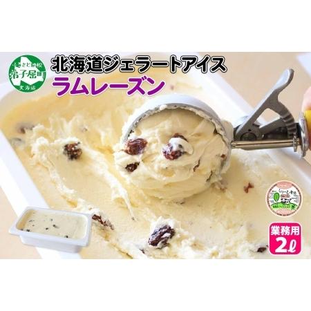 ふるさと納税 605 北海道 アイスクリーム ラムレーズン ジェラート 業務用 2リットル 2l アイス 大容量 手作り 北国からの贈り物 北海道弟子屈町 ふるさと納税サイト ふるなび 通販 Yahoo ショッピング