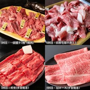 ふるさと納税 【定期便12回】ブランド和牛を堪能！！山形牛毎月お届け定期便 FY20-776 山形県山形市_2
