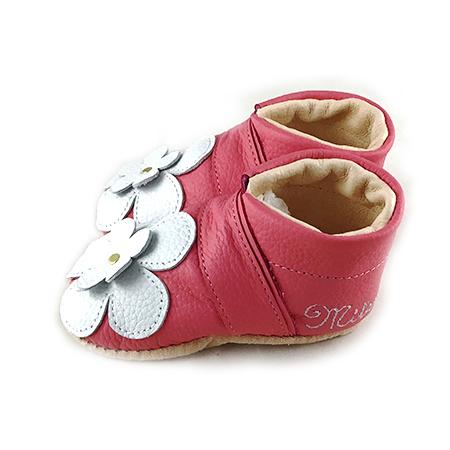 ふるさと納税 《出産祝い品》お名前入りファーストシューズ お誕生日も入れられます レザーベビーシューズ 11cmから13.5cm [1489] 京都府長岡京市の画像