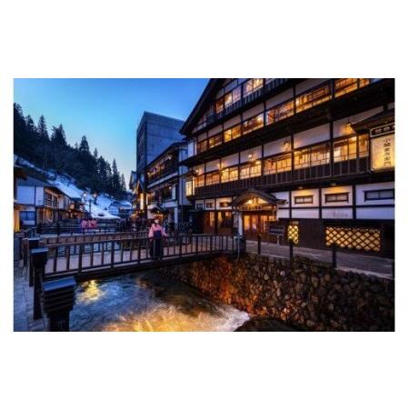 ふるさと納税 宿泊券「銀山温泉」宿泊補助券2口分 宿泊券 20,000円相当 山形県 尾花沢市 チケット 東北 山形 旅行 602E 山形県尾花沢市の画像