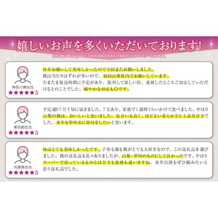 ふるさと納税 甲州自慢の桃 約2kg（5〜8玉入り）【2026年発送】（NK）B12-421 桃 フルーツ 山梨県甲州市の画像