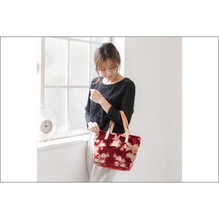ふるさと納税 【0670】伝統の技が息づく逸品！　金華山織り トートバッグ　レッド 和歌山県御坊市の画像