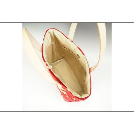 ふるさと納税 【0670】伝統の技が息づく逸品！　金華山織り トートバッグ　レッド 和歌山県御坊市の画像