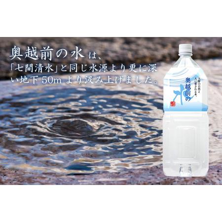 ふるさと納税 【3ヶ月連続お届け】奥越前の水 PET2L×6本 計3回  天然水 天然水 福井県大野市の画像