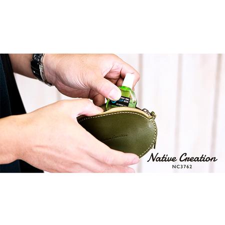 ふるさと納税 Native Creation マルチポーチ NC3762 栃木レザー【納期1〜3カ月】 ファッション小物 本革 工芸品  BLACK 奈良県大和郡山市の画像