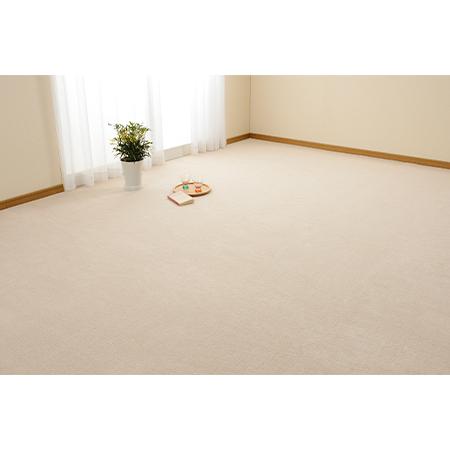 ふるさと納税 日本製 カーペット 正方形 8帖 約352×352cm アイボリー 1枚 600016380型 [3847] 大阪府泉大津市の画像