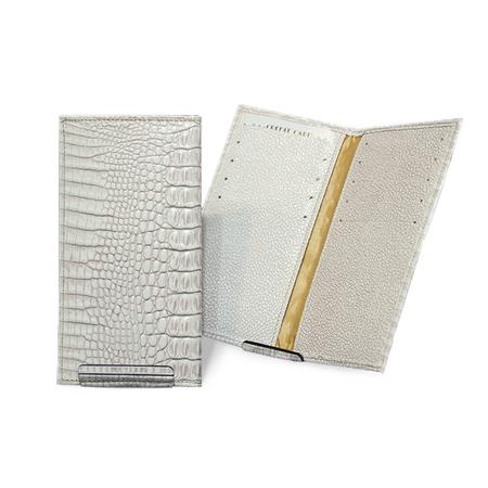 姫路革細工 カードケース 民芸品 工芸品 伝統技術 ファッション小物 雑貨 日用品 文房具  【雫石町】 ワニの型押し 兵庫県姫路市
