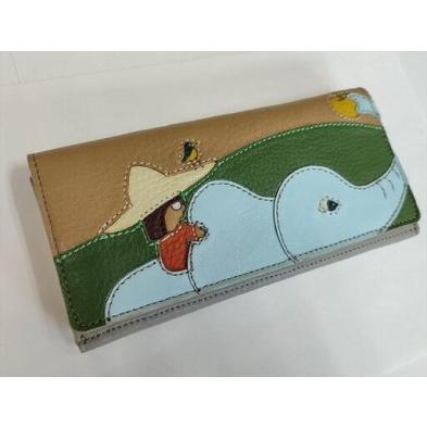 ふるさと納税 「鞄工房　香」レザー長財布「旅人」 山梨県富士河口湖町の画像